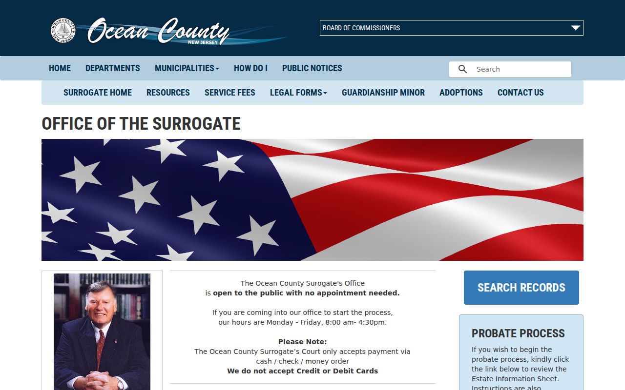 Barnegat previous residents Ocean County Surrogate office